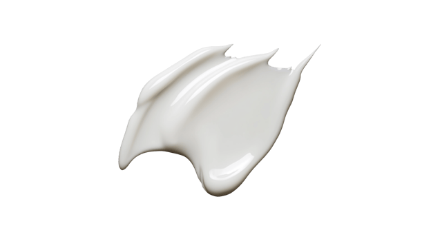 White cream smear with smooth texture png