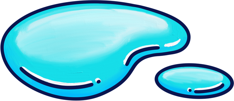 Handdrawn cartoon happy rainy concept png