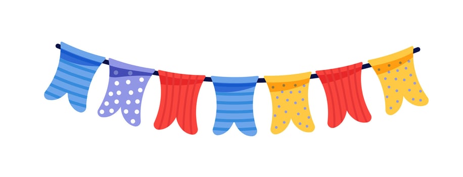 Colorful Party Bunting Flags vector