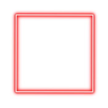 Rectangle neon frame png