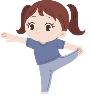 girl doing yoga pose png