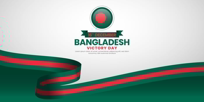 Happy Bangladesh Independence Day Celebration Banner Background for Poster, Advertising, Greeting Card vector