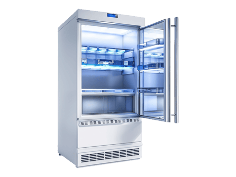 Laboratory freezer. Isolated png