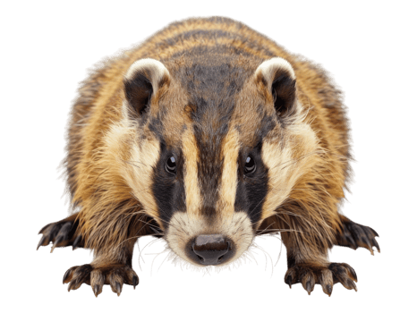 Honey badger. Isolated png