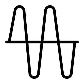 Amplitudo icon line style vector