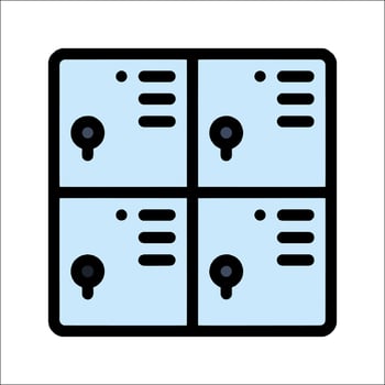 Locker icon illustration vector
