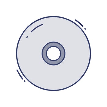 Cd icon illustration vector