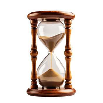 Hourglass isolated on transparent background png