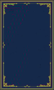 Abstract gold scroll branch frame ornament vintage background vector