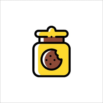 Cookie jar icon illustration vector