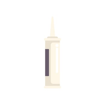 White closed tube of super glue standing vertically vector