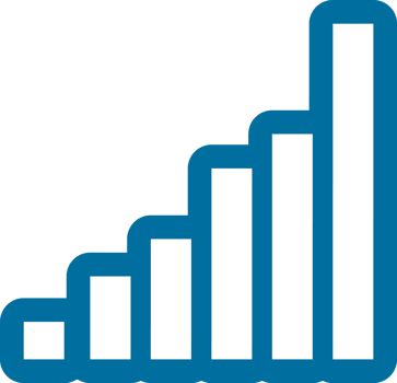 Bar chart icon representing growth png