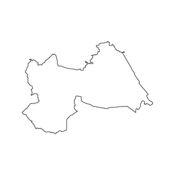 A map of iran vector