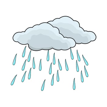 illustration of rain vector