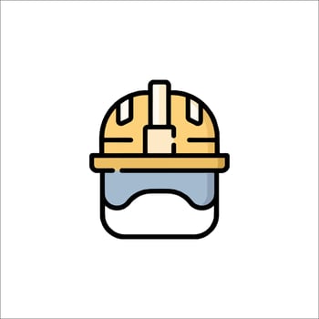 A helmet icon on a white background vector