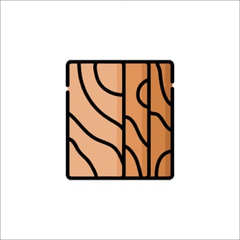 Wooden panel icon illustration vector