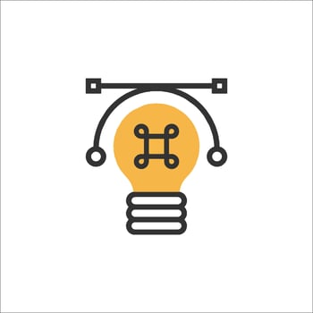 A light bulb with a cross on it vector