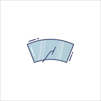 A car speedometer icon on a white background vector