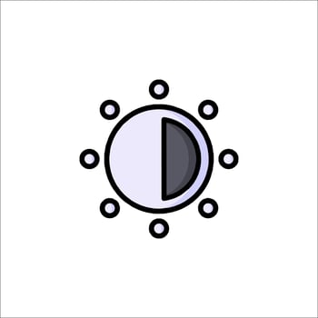 A black and white icon of a clock vector