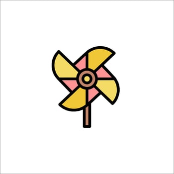Pinwheel icon illustration vector