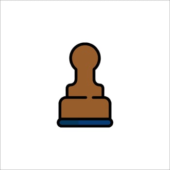 A chess piece icon on a white background vector
