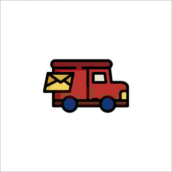 Delivery truck icon illustration vector
