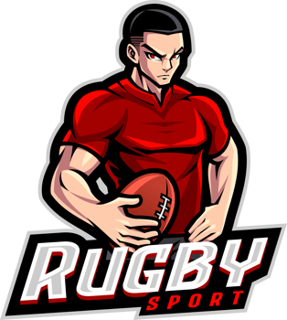 Rugby sport mascot png