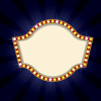 Cinema with sparking color vector