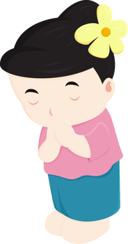 Women are worshiping cartoon cute character illustration design png