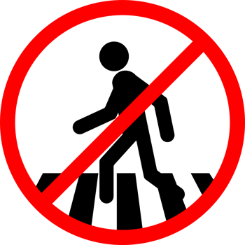 pedestrians are not allowed to cross the road png
