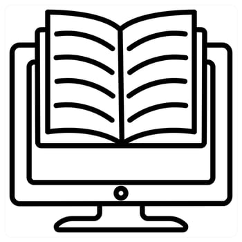 e-learning and online icon concept vector