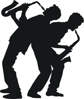 Saxophone Player Illustration vector