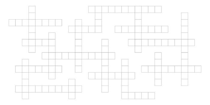 Word search puzzle template with blank grid. Creative flat illustration for crossword game design. vector