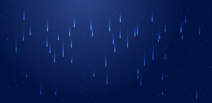 Abstract space galaxy with comet in night sky or Stardust glowing light background. illustration vector