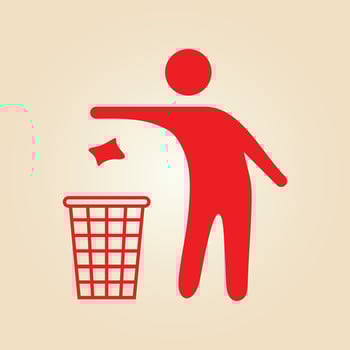 Throw Garbage trendy artwork ravishing abstract illustration colorful practical design vector