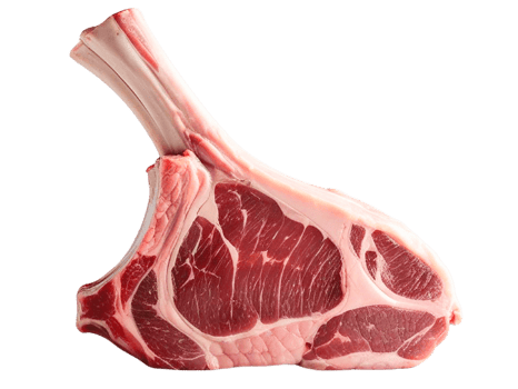 Fresh and juicy pork chop with rich marbling, ideal for grilling. png