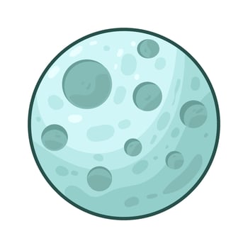 Illustration of moon vector