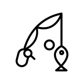 This is a Nice Fishing Icon design vector