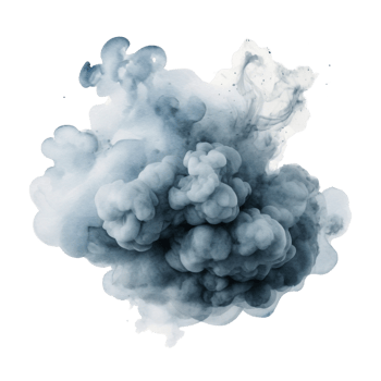 Cloudy Black Watercolor Blob png