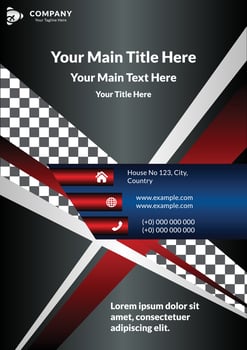 Business Flyer - Brochure Template, Clean Business Flyer Template. vector