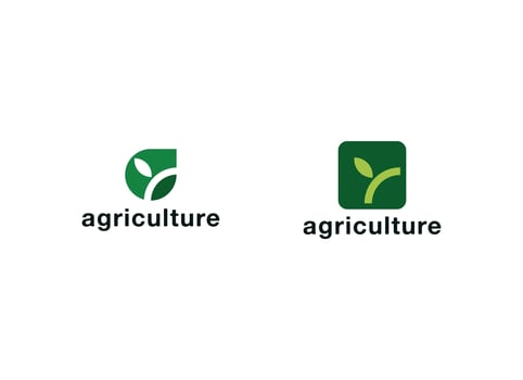 logo design for farming, agriculture, farm field. vector