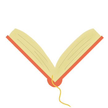 an open book illustration png