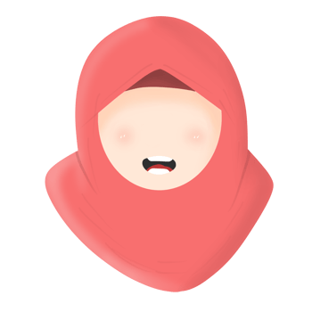 Moslem girl with hijab png
