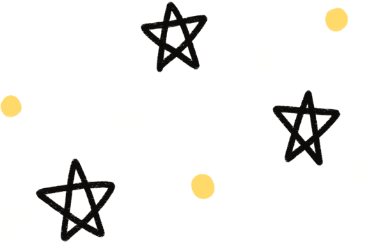 black star with glitter for decorate png