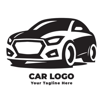 Logo Simple Car Design Silhouette vector