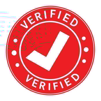 Red Quality Verified Stamp vector