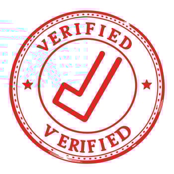 Verification Approved Red Seal vector