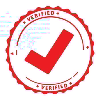 Authentic Verified Red Stamp vector