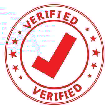 Confirmed Verified Red Stamp vector