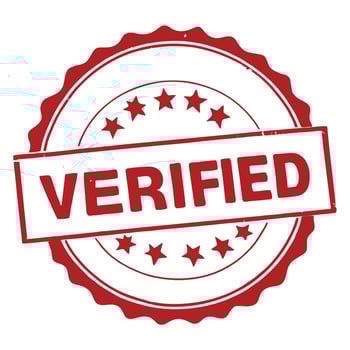 Verified Approval Stamp Icon vector